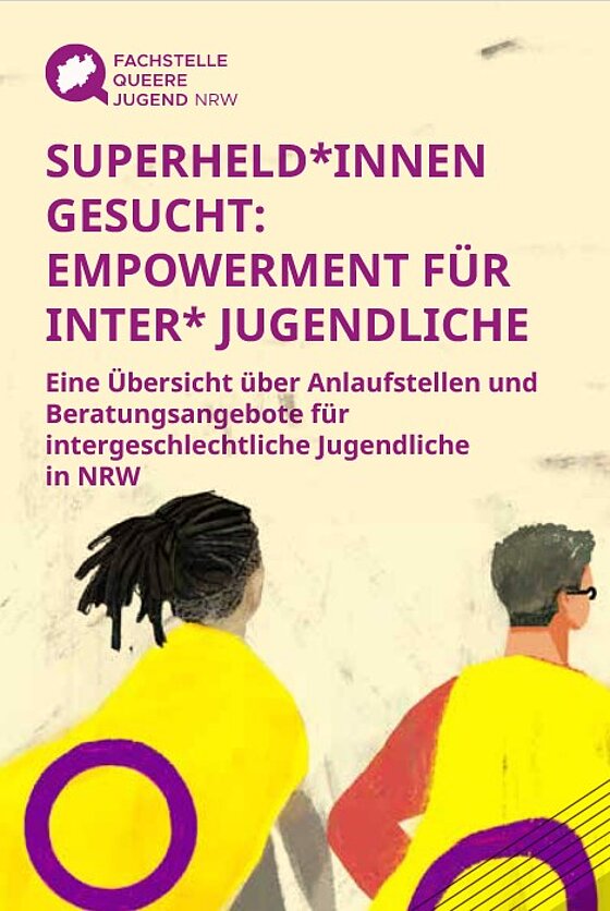 Broschüre "Superheld*innen gesucht: Empowerment für inter* Jugendliche"